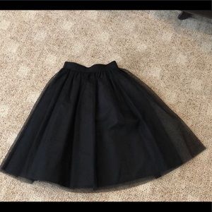 Women’s black tutu tulle style skirt